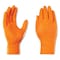 Gloveworks By Ammex Disposable Gloves, Heavy Duty, Nitrile, 8 mil, Powder-Free, L, 1000 PK, Orange GWON46100 - alternate 3